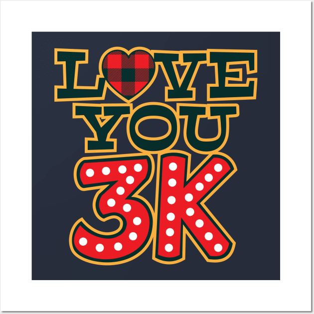 Love You 3K Wall Art by MZeeDesigns